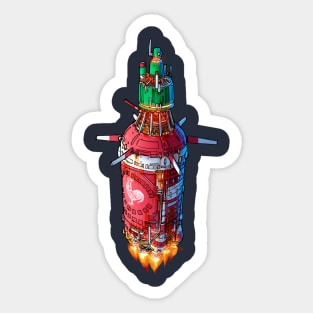 Sriracha Ship Sticker